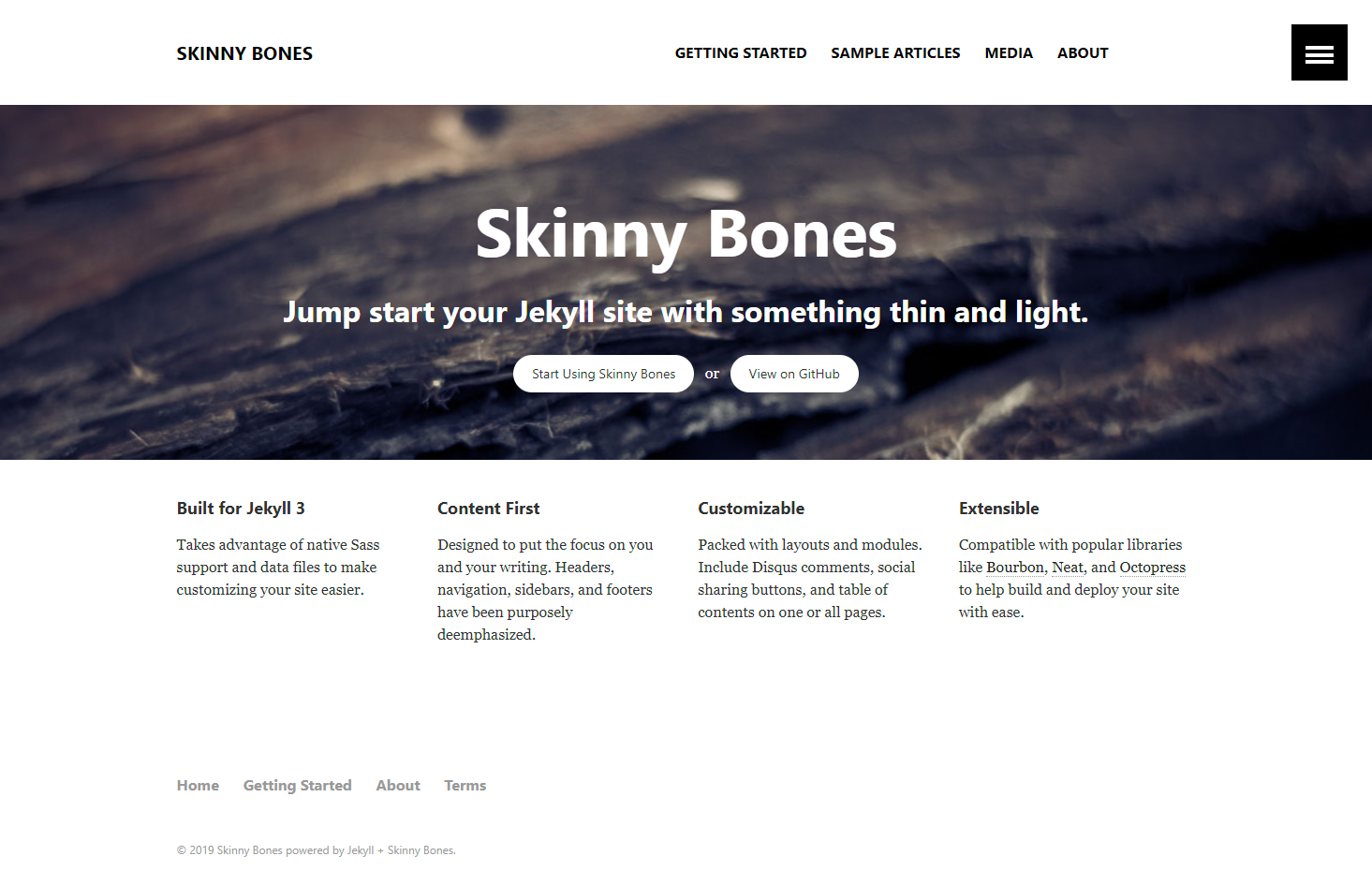 Screenshot Skinny Bones