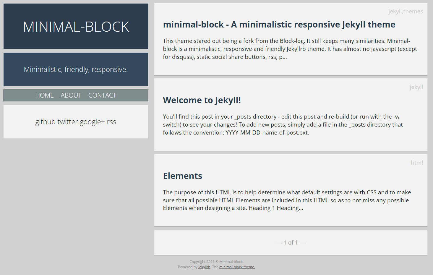 Screenshot Minimal-block