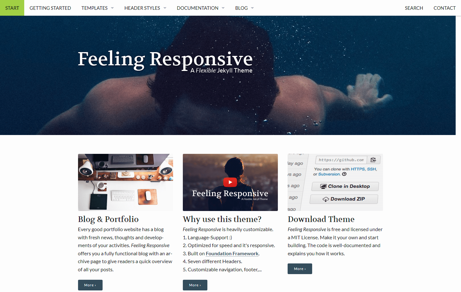 Screenshot Feeling Responsive