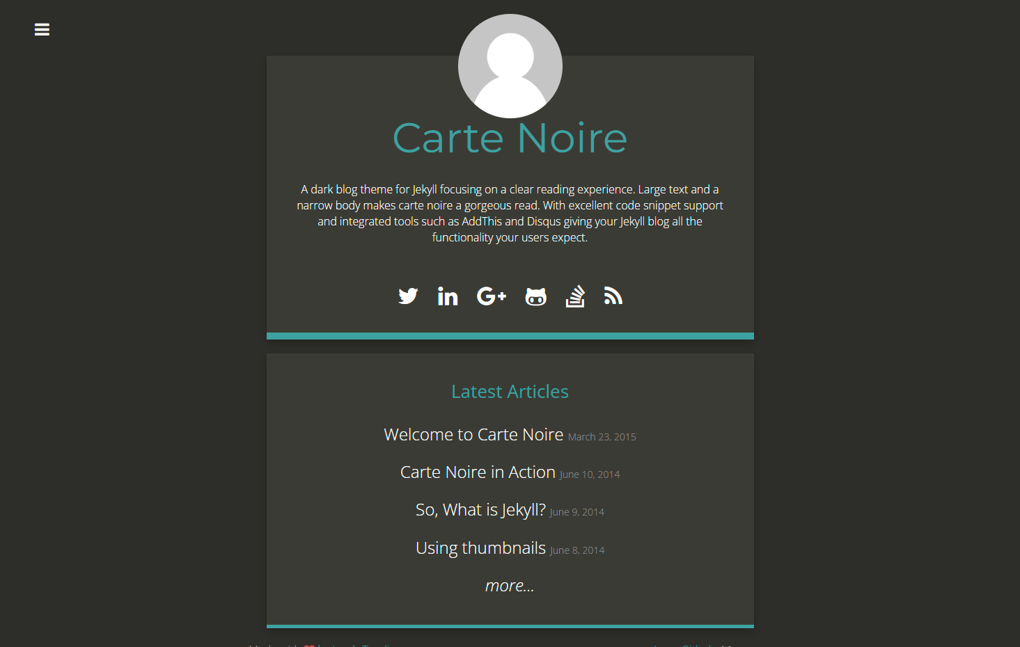 Screenshot Carte Noire