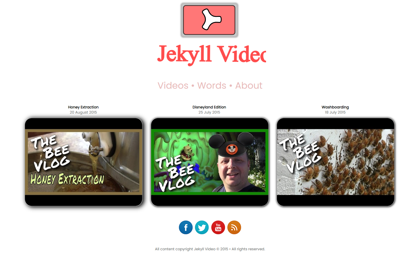 Screenshot Jekyll Video