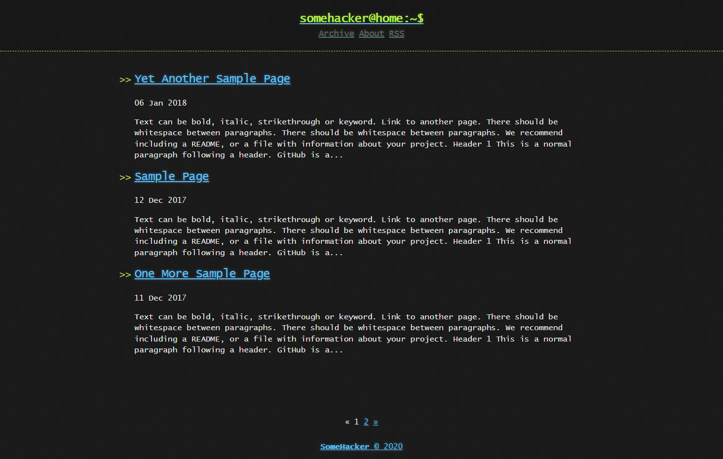 Screenshot Hacker Blog