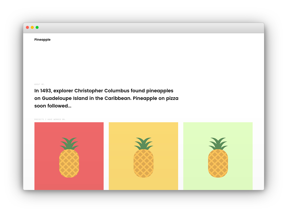 Screenshot Pineapple