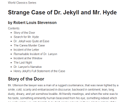 Dr Jekyll's Classics Book thumbnail