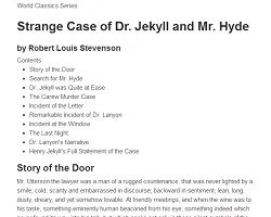 Dr Jekyll's Classics Book thumbnail