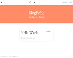 Jekyll BlogFolio thumbnail