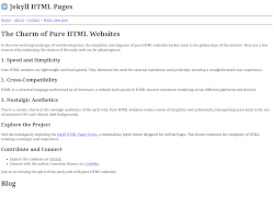 Jekyll HTML Pages thumbnail