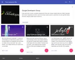 Jekyll Material Design Lite thumbnail