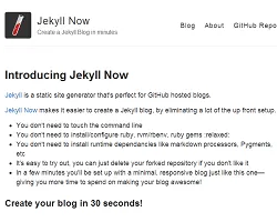 Jekyll Now thumbnail