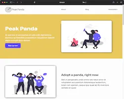 Peak Panda Landing Page thumbnail